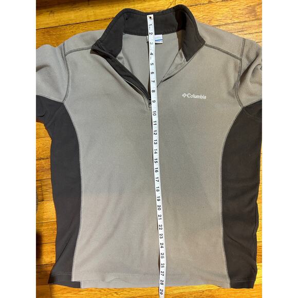 Columbia fleece pullover - quarter zip - 2-tone brown- size M - Picture 6 of 8